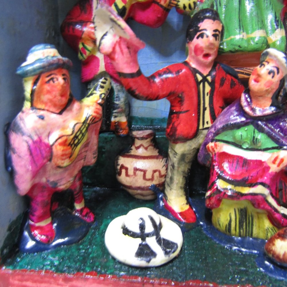 Vintage Angel Castro Retablo Folk Art - Picture 5 of 14
